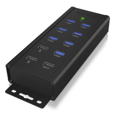 3. ICY BOX IB-HUB1703-QC3 USB 3.2 Gen 1 (3.1 Gen 1) Type-B 5000 Mbit/s Black