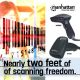 2. Manhattan 177672 Barcode Reader Handheld 1D CCD Barcode Reader Black