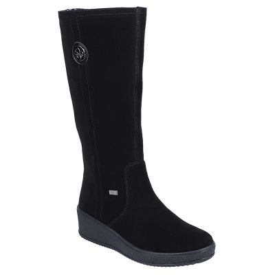 17. Rieker W R237 waterproof nubuck boots lined with sheepskin