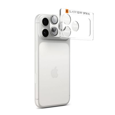 2. Spigen Optik Pro XL Camera Lens Glass for iPhone 17 Pro - Silver