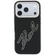 3. Karl Lagerfeld Smooth Big Resin Signature Logo Case for iPhone 18 Pro / 17 Pro - Black