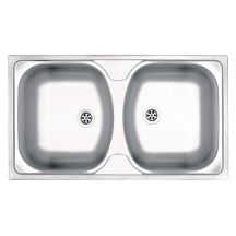 Steel sink, 2-bowl, ZMU 3200 5907650845751