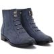 8. Women's blue flat ankle boots M.Daszyński SA62-126