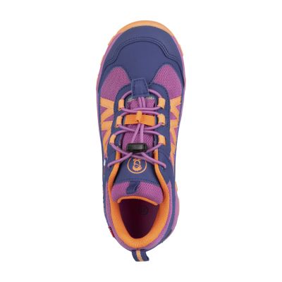 3. Waterproof Children’s Hiking Shoes for Boys/Girls Trollkids Kids Tronfjell Hiker Low violet blue/mallow pink/papaya (475-111)