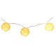 22. FUR BALL GARLAND LAMPS BATTERY-OPERATED 50MM LED WARM WHITE