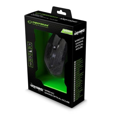 10. Esperanza Lightning EGM211R Mouse (Optical; 2400 DPI; Black)