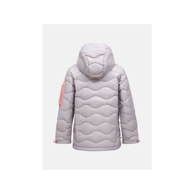 2. Women's down jacket PEAK PERFORMANCE W Helium Utility Down Hood Jacket color gray