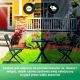 13. Small Black Forest garden furniture set | two chairs + black table