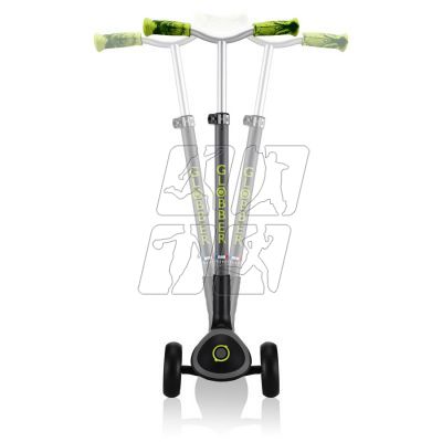 23. Globber Master Prime 3-Wheel Scooter / Black - Lime Green 664-106