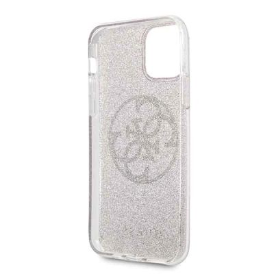 4. Guess GUHCN58PCUGLPI iPhone 11 Pro różowy/pink hard case 4G Circle Glitter