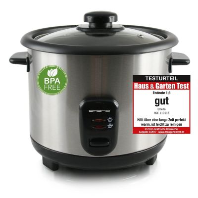 Emerio RCE-110118 Pressure Cooker 1.5L 500W Black, Stainless Steel