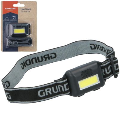 5. GRUNDIG COB LED TOURIST HEADLAMP - BLACK