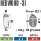 26. High Peak Redwood sleeping bag 3 L 23092