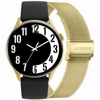 Smartwatch Gravity Gold Strap + Bracelet GT11-1