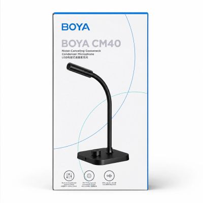 9. BOYA CM40 wired conference microphone - black