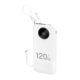 Dudao K13 10000mAh Powerbank with Built-in Cable - White