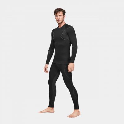 13. Alpinus Active Base Layer Set black and gray thermal underwear M GT43257