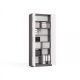 14. CLOSED SHELVING OLIV 2D ANTHRACITE/WHITE SET