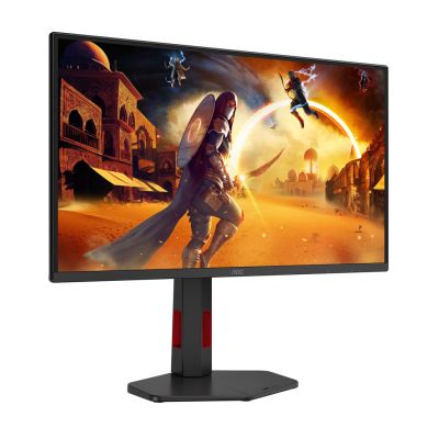 16. AOC Q25G4SR Monitor, 24.5 inches, IPS, QHD connector, 16:9, 300 Hz, 1 ms, 2560 x 1440 pixels, 400 cd/m2, HDMI ports: 2, Black