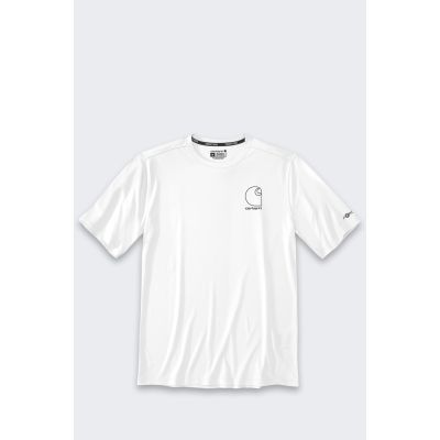 Sun Defender Lightweight Logo SS Tee White