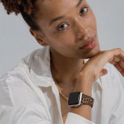 3. Tech-Protect Lamano strap for Apple Watch 40 / 41 / 42 mm - brown and black