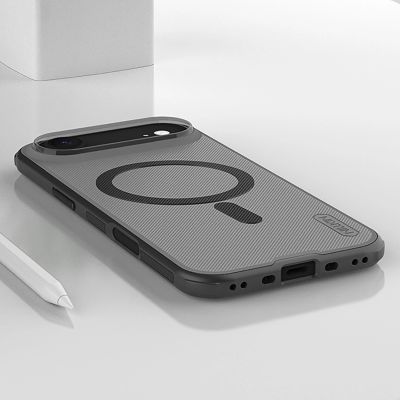 14. Nillkin Super Frosted Shield Pro MagSafe Compatible Case for iPhone 17 Air - Transparent Black