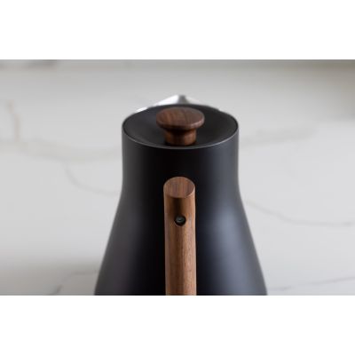 8. Fellow Stagg EKG PRO Electric Kettle, matte black, wooden handle