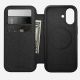 2. Nomad Modern Leather Folio Mobile Phone Case 16 cm (6.3") Black