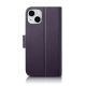 2. iCarer Wallet Case 2in1 Cover iPhone 14 Plus Anti-RFID Leather Flip Case Dark Purple (WMI14220727-DP)