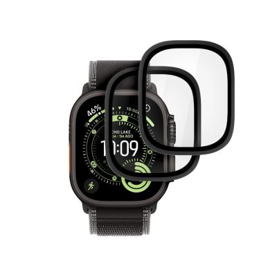 7. Tech-Protect 2-pack tempered glass for Apple Watch Ultra 49mm - black