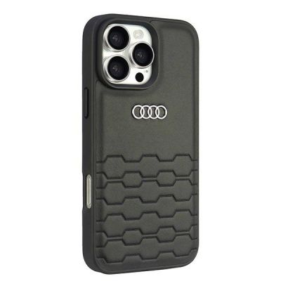 3. Audi Synthetic Leather iPhone 16 Pro Max 6.9" black/black hardcase AU-TPUPCIP16PM-GT/D2-BK