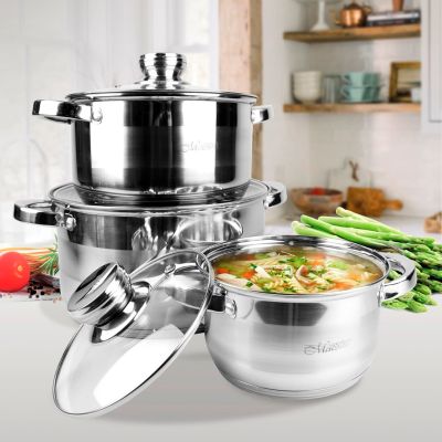 6. 6-piece pot set MR-2220-6L MAESTRO