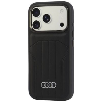 3. Audi Synthetic Leather Case MagSafe for iPhone 18 Pro / 17 Pro - Black