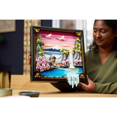 6. LEGO Art 31218 Japanese Landscape with Cherry Blossoms