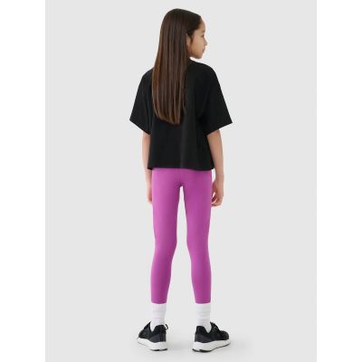 2. Girls' knitted leggings 4F 4FJWMM00TTIGF178-51S