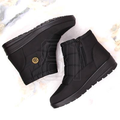 14. News W EVE437A black wedge snow boots