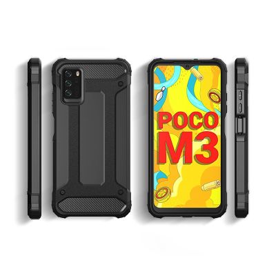 5. Hybrid Armor Case Tough Rugged Cover for Xiaomi Redmi Note 10 5G / Poco M3 Pro golden