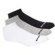 3. Skechers 3pk Unisex Non Terry No Show S114041-107 White 39-42