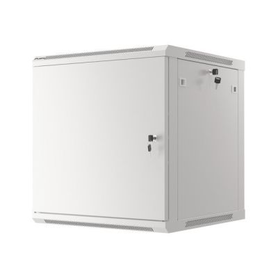 8. INSTALLATION RACK CABINET, WALL-HUNG 19" 12U 600X600, GRAY, METAL DOORS (FLAT PACK)
