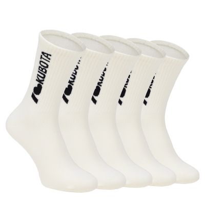 Kubota 5-pack of i love kubota socks cream K25SS-300-002-01-5