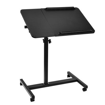 2. MACLEAN MOBILE DESK/LAPTOP STAND, BLACK, HEIGHT ADJUSTMENT 59-89CM, MAX. 30KG MC-121 B