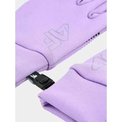 2. Children's knitted touch screen gloves 4F Junior 4FJWAW24AGLOU068-52S