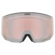 3. Uvex 5506651030 Winter Sports Goggles Mirror Unisex White Cylindrical (flat) lens