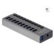 Delock External USB 3.0 Hub with 10 Ports and Switches