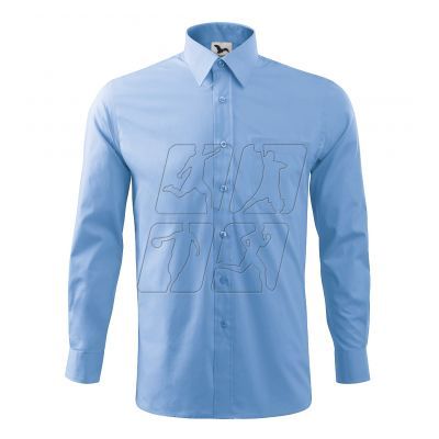 3. Malfini Style LS M MLI-20915 blue shirt