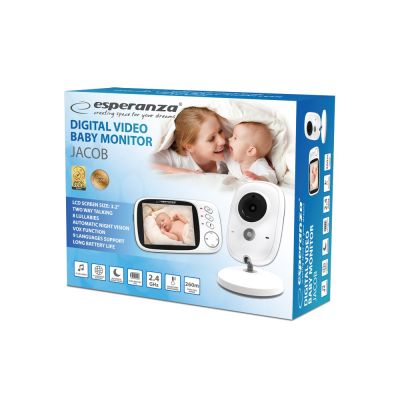 9. ESPERANZA Electronic Baby Monitor with 3.2" LCD Display JACOB EHM002
