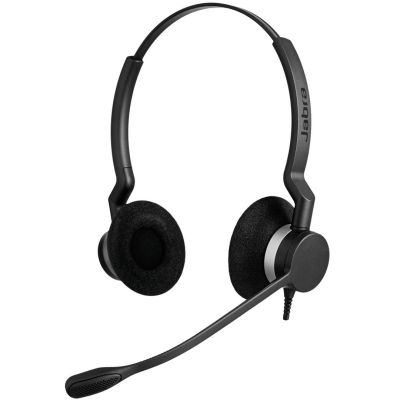 Jabra Biz 2300 Duo Headset Wired Headband Office/Call Center Bluetooth Black