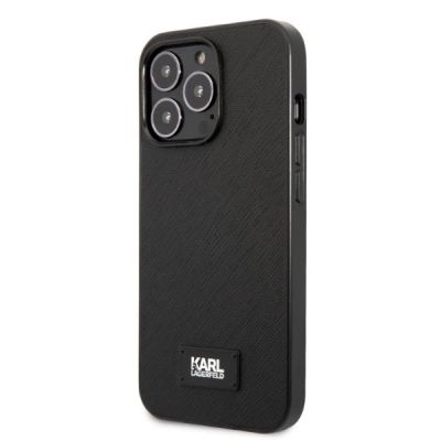 2. Karl Lagerfeld KLHCP13LSFMP2K iPhone 13 Pro / 13 6.1" hardcase black/black Saffiano Plaque