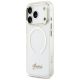 2. Guess IML Script Metal MagSafe Case for iPhone 17 Pro Max - Clear