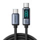 Joyroom Prism Series A16 USB-C / USB-C 100W 1.2m Cable with LED Display - Black